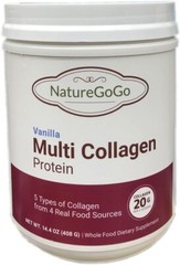 Naturegogo Vanilla Multi Collagen Protein 14.4 oz (EXP:12/2026)