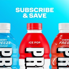 PRIME HYDRATION Variety,Berry Freeze,Cherry Freeze, Ice Pop Drinks,12 Oz,15 Pack