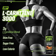 MusclePharm High Performance Liquid L-Carnitine 3000 Peach Nectarine 32 Servings