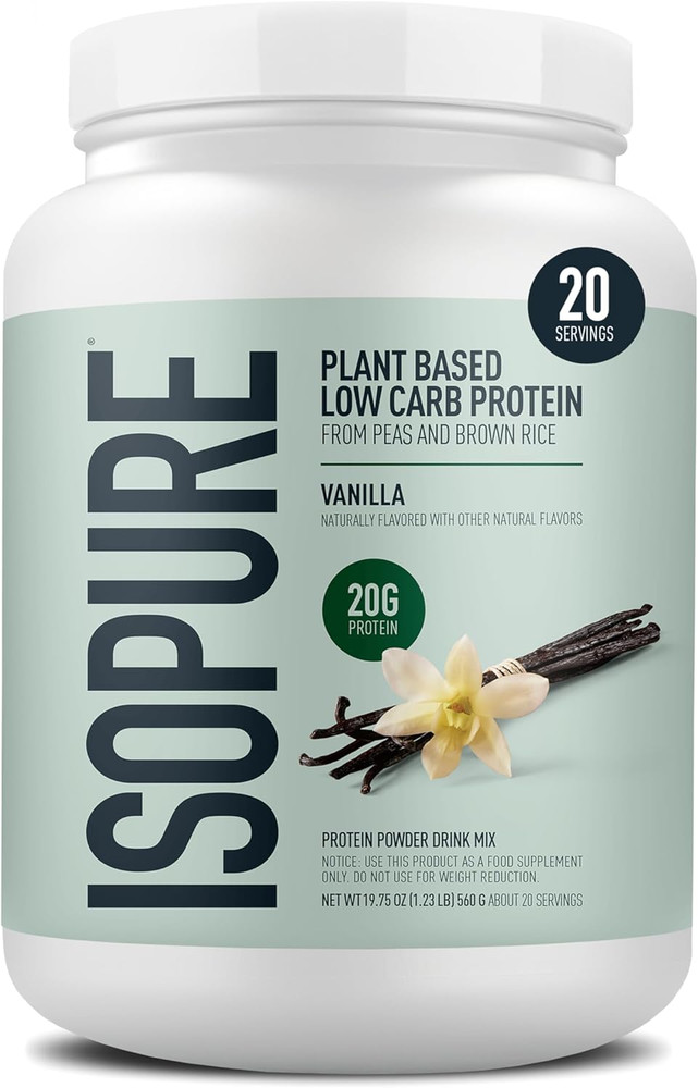 Plant-Based Protein Powder – 20G Organic Pea and Rice Protein with a Complete Am