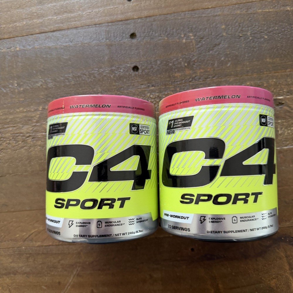 2 Pack – C4 Sport, Pre-Workout, Watermelon, 8.7 oz (246 g)