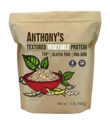 Textured Vegetable Protein, TVP, 1.5 lb, Gluten Free, Vegan, Unflavored, Made in