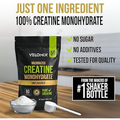 Micronized Creatine Monohydrate Powder – 100% Pure Creatine Powder Unflavored an