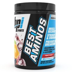 BCAA Amino Acid Powder for Post Workout Recovery & Hydration – Fruit Punch, 25 S
