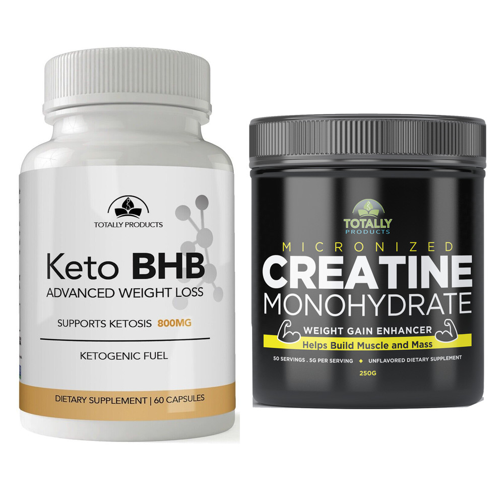 Micronized Creatine Monohydrate Build Muscle Mass & Keto BHB Weight Management