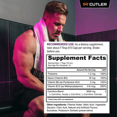 Muscle and Recovery Support Creatine Monohydrate with Carnitine for Brain Health