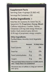 6 Pack Turbo Snort Caffeine Energy Nasal Spray for Alertness Memory Focus