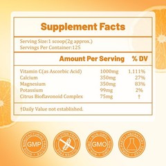 Electrolyte Powder Vitamin C 1000mg Support 8.8 Ounce (Pack of 1)