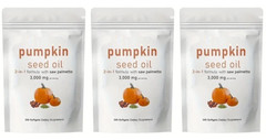 Pumpkin Seed Oil Saw Palmetto 3000mg 3X300gel Cold Press Virgin Oil Phytosterols