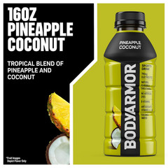 BODYARMOR Sports Drink, Pineapple Coconut, Electrolyte Drink Hydration, 16 Fl Oz