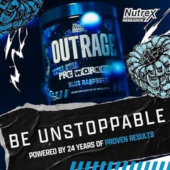 Nutrex Outrage Ultra Stim Pre Workout Powder 30 Servings Various Flavors