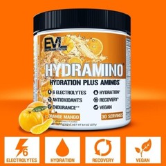 EVL HYDRAMINO Hyudration Electrolytes, 8.4 oz – Orange Mango – New (sealed)