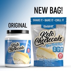 Giant Sports Keto Cheesecake Shake Mix – Delicious 16.64 Ounce (Pack of 1)
