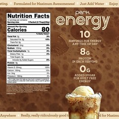 Perk Energy Original Root Beer Freeze Flavored Drink Powder (10 Servings)