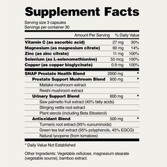 SNAP Prostate Wellness Nitric Oxide Booster Saw Palmetto L-Arginine/L-Citrulline