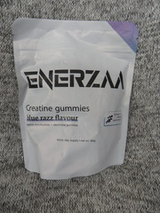 Enerzaa Creatine Electrolyte Gummies Blue Razz 30 Day Supply 60 Count EXP 4/2027