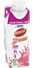 Boost Breeze Nutritional Drink Wildberry, 8 Fl Oz (Pack 8 of 6)