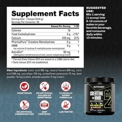 NutraBio Creatine + HMB- Creatine Monohydrate with HMB Powder for Muscle Growth