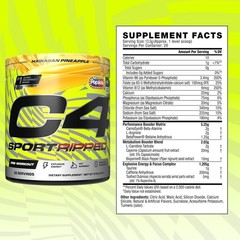 NSF Certified Pre Workout Powder – Ripped Sport with 200mg Caffeine, 20 Servings