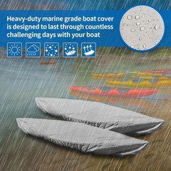 iCOVER Kayak Canoe Cover Heavy Duty Waterproof Outdoor Storage Dust UV Resistant