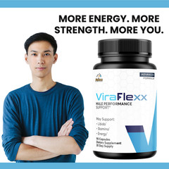 ViraFlexx- Bodybuilding & Men’s Health Support- 4 Bottles- 360 Capsules
