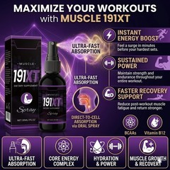 Primal Muscle 191Xt Recovery Spray | 191Xt Primal Muscle Spray, a Plant-Based an