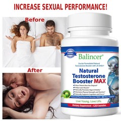 Natural Testosteron Booster MAX Muscle Mass, Energy & Stamina 120Capsules