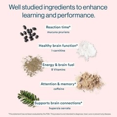 More Labs Liquid Focus, Nootropic Smart Drink with 3.4 Fl Oz (Pack of 12)