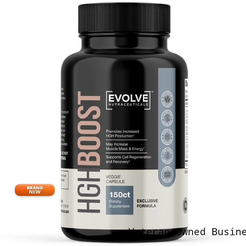 Evolve Nutraceuticals Hgh Booster 2X Strength 150 Count Anti-Aging Increase