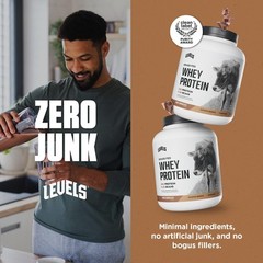 Grass Fed Whey Protein Powder 24G Protein Pure Chocolate 5LB