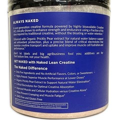 NAKED Lean Creatine HCI Powder New $35 Unflavored 232 Grams 100 Servings Sealed