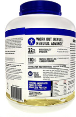 Gainer Protein Powder, Vanilla Creme, 32G Protein, 5 Pound