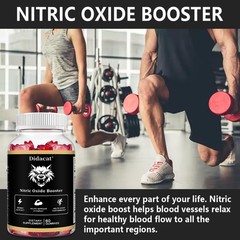 Maca root 100mg,Ashwagandha 100mg 60 gummies | Nitric oxide booster | Strength
