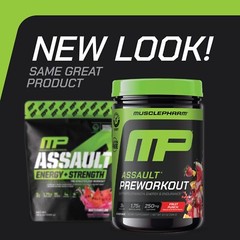 MusclePharm Assault Energy & Strength Pre Workout – 30 Servings, Fruit Punch
