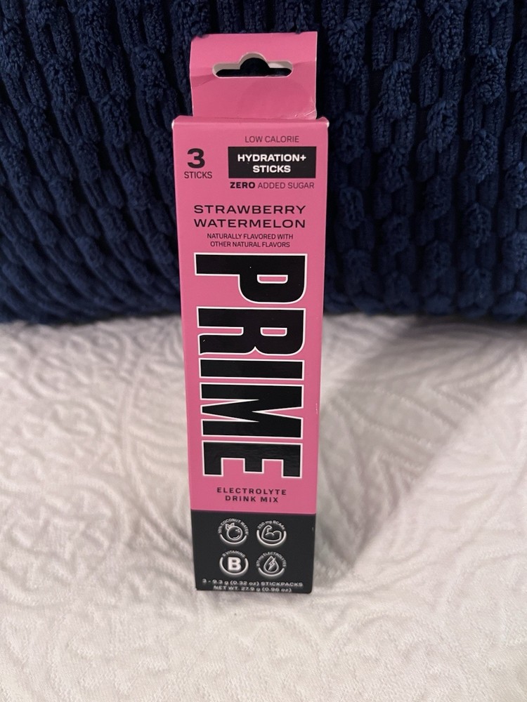 Prime Hydration+ Sticks Electrolyte Hydration Powder, Strawberry Watermelon, 3pk