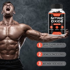 Nitric Oxide Booster, Boosts Blood Circulation, 30/60/120 Capsules