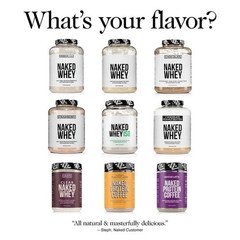 Naked Vanilla Whey Isolate, Grass-Fed Protein, 24 Servings
