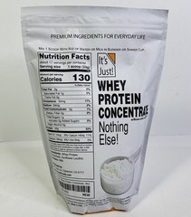 It’s Just! – 100% Whey Protein Concentrate Made in USA Premium 20 Oz Exp 01/2027