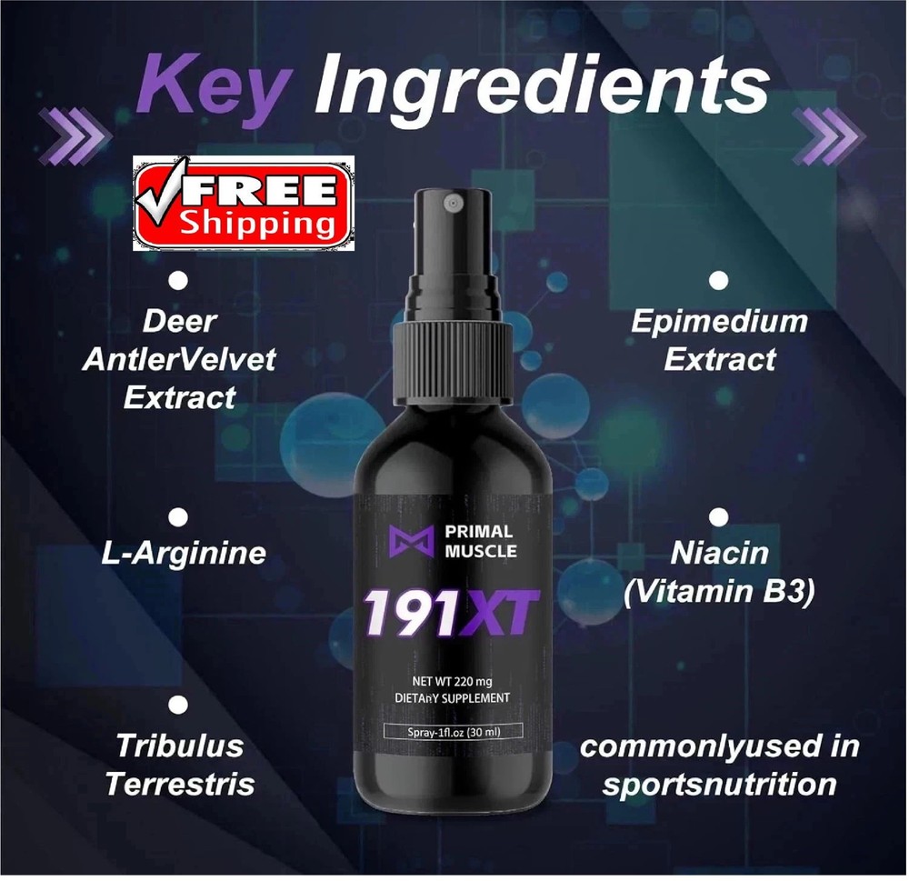 Primal Muscle 191Xt Recovery Spray | 191Xt Primal Muscle Spray, a Plant-Based an
