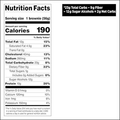Quest Nutrition Bake Shop Chocolate Brownies 10G Protein 2G Net Carbs 1G Sugar