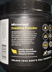 ForestLeaf Micronized Creatine Monohydrate Powder 2 PACK Muscle Growth Strength