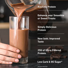 Isopure Low Carb 100% Whey Protein Isolate Chocolate Protein Powder, 25g, 1 lb