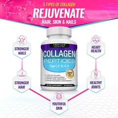Toplux Multi Collagen Peptides Pills 1800 Mg Complex Collagen Superior Complex