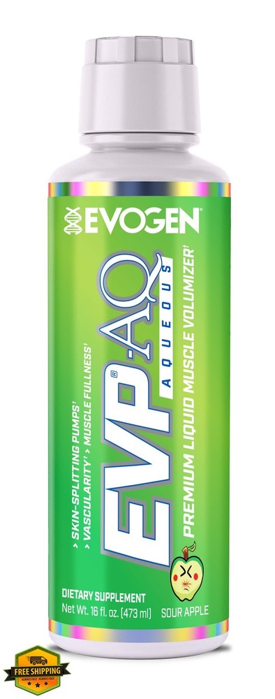 Evogen EVP AQ Liquid Glycerol Pre Workout Sour Apple 16 fl oz
