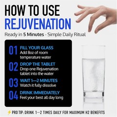 DRINK HRW Rejuvenation Molecular Hydrogen Water Tablets 12 ppm H2 – Hydrogen …