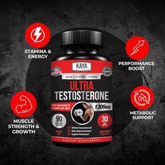 Ultra Testosterone Booster – 90 Capsules for Energy & Strength Enhancement