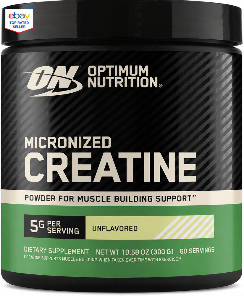 Optimum Nutrition Micronized Creatine Monohydrate Powder 60 Servings 5g Unflavor
