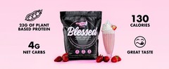 EHPLabs Blessed Plant Protein 3.44lb 45 Serving Strawberry Mylk French label