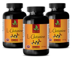 Bodybuilding Sport Supplements – L-GLUTAMINE 500mg – Improves Immunity – 3 Bot