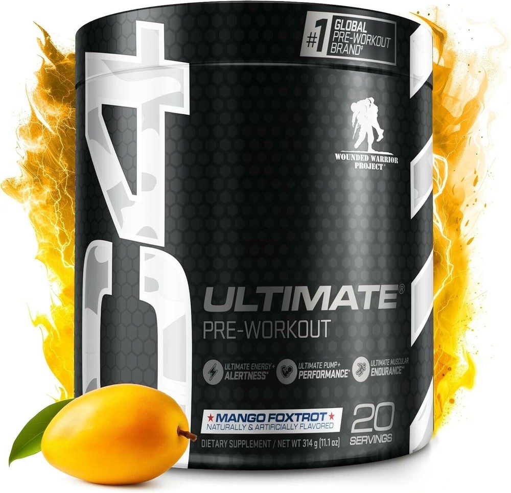 Cellucor C4 Ultimate x WWP Pre Workout Powder Mango Foxtrot – Sugar Free